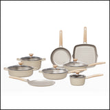 Aluminum cookware set non-stick coating