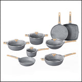 Aluminum cookware set non-stick coating