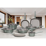 Non-stick luminum cookware set