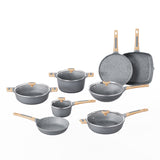 Aluminum cookware set non-stick coating
