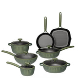 Non-stick luminum cookware set