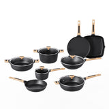 Aluminum cookware set non-stick coating